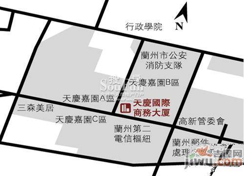 天庆国际商务大厦位置交通图1