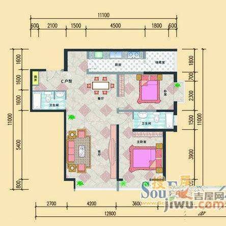 金轮馨园3室0厅0卫户型图