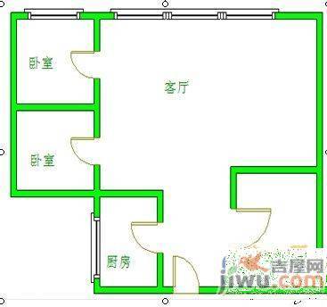 西湖花园0室2厅2卫户型图