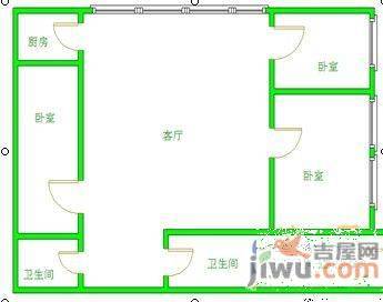 西湖花园0室2厅2卫户型图