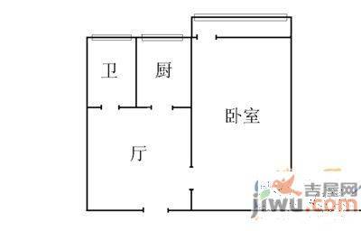 华亮家园2室1厅1卫户型图