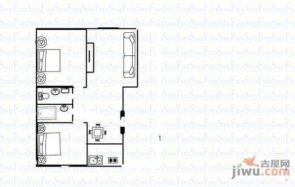 隆德佳苑2室2厅1卫118㎡户型图