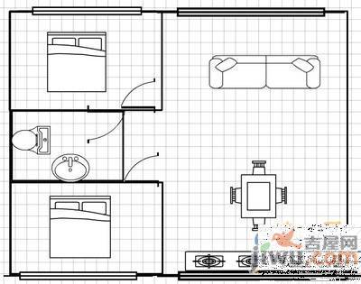 隆德佳苑2室2厅1卫118㎡户型图