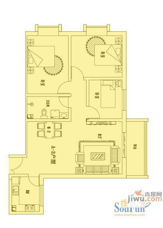 程苑小区2室0厅0卫户型图