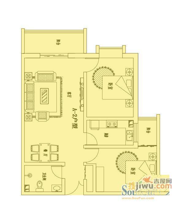 程苑小区2室0厅0卫户型图