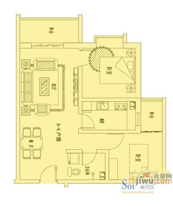 程苑小区2室0厅0卫户型图