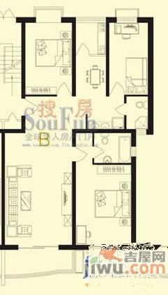 北岸公馆4室2厅2卫170.9㎡户型图