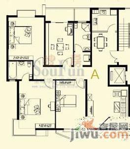 北岸公馆4室2厅2卫170.9㎡户型图