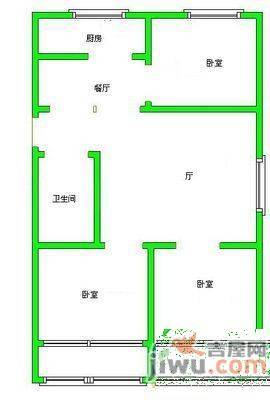 燕子楼3室2厅1卫户型图