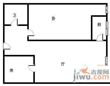 敦煌小区3室1厅1卫85㎡户型图