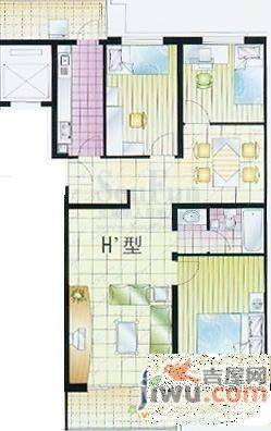 实创现代城5室3厅3卫257.4㎡户型图