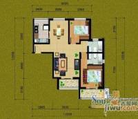 怡苑小区2室2厅1卫90㎡户型图