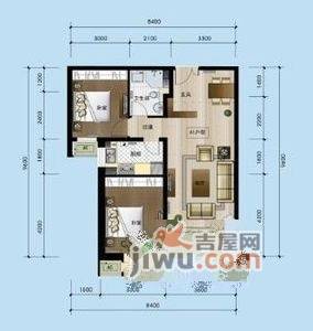 阳光怡园2室2厅1卫92㎡户型图