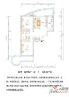 飞天世纪新城2室2厅1卫110.3㎡户型图