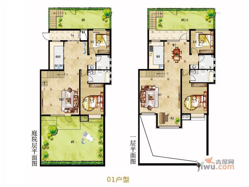 墅洋居礼二期4室3厅4卫234㎡户型图