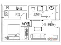 锦程公馆1室0厅0卫40.8㎡户型图