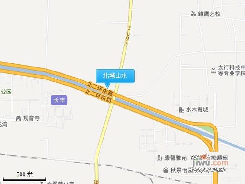 北城山水位置交通图2