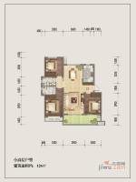 主语城3室2厅2卫126㎡户型图