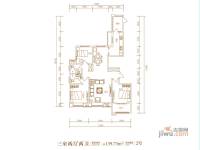 东胜紫御府3室2厅2卫139.7㎡户型图