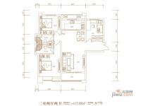 东胜紫御府3室2厅3卫117.7㎡户型图