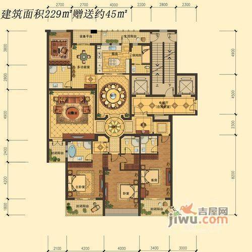 天一国际普通住宅202㎡户型图