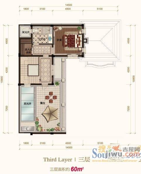 大滩六号院5室2厅5卫60㎡户型图