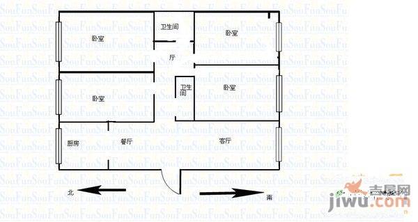 君怡创新城4室0厅0卫户型图