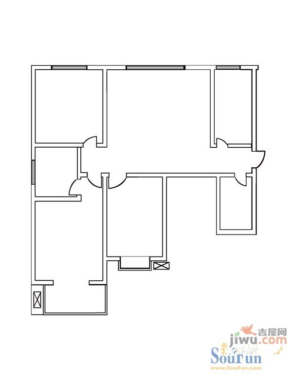 君怡创新城3室2厅2卫133.4㎡户型图