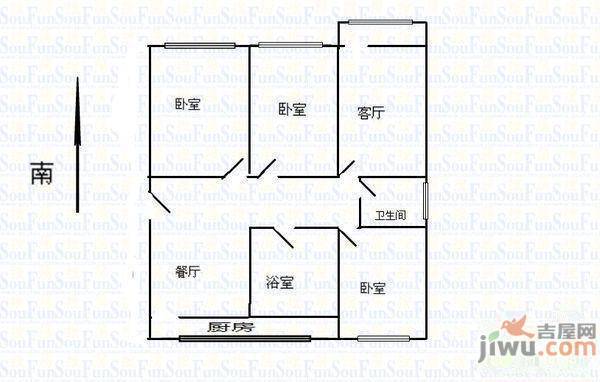 香榭丽景3室0厅0卫户型图