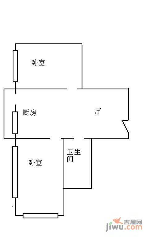 紫鑫·云锦3室1厅1卫户型图