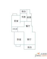 中国铁建未来城3室2厅1卫115㎡户型图