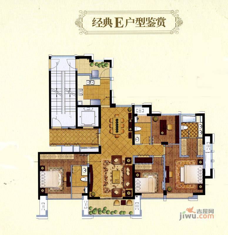 ART蓝山4室2厅3卫178㎡户型图