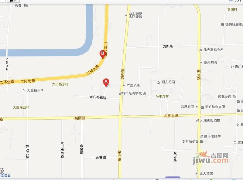 汉城嘉园位置交通图