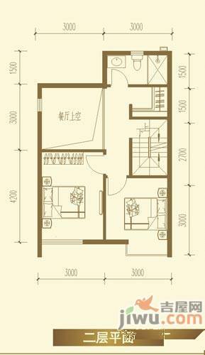 泾渭上城3室2厅3卫120㎡户型图