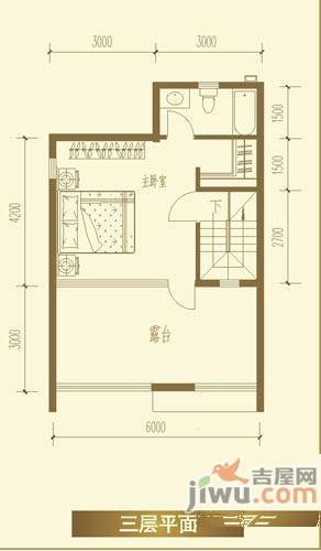 泾渭上城3室2厅3卫120㎡户型图