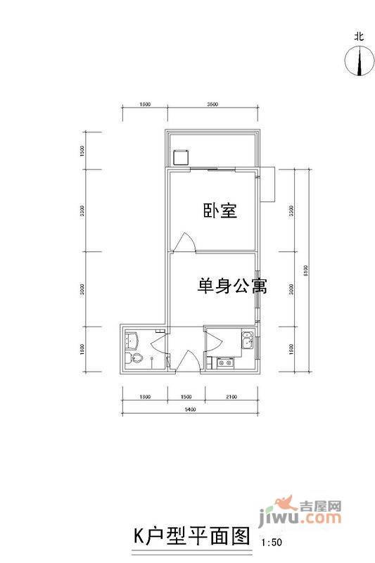 雅逸新城1室0厅0卫47.3㎡户型图