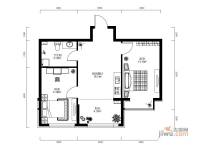 恒祥中山2室1厅1卫47.8㎡户型图