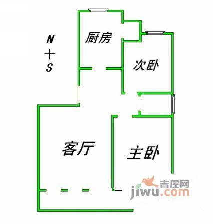 丽景花园2室1厅1卫户型图