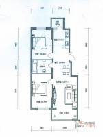 好民居滨江新城2室2厅1卫72.1㎡户型图