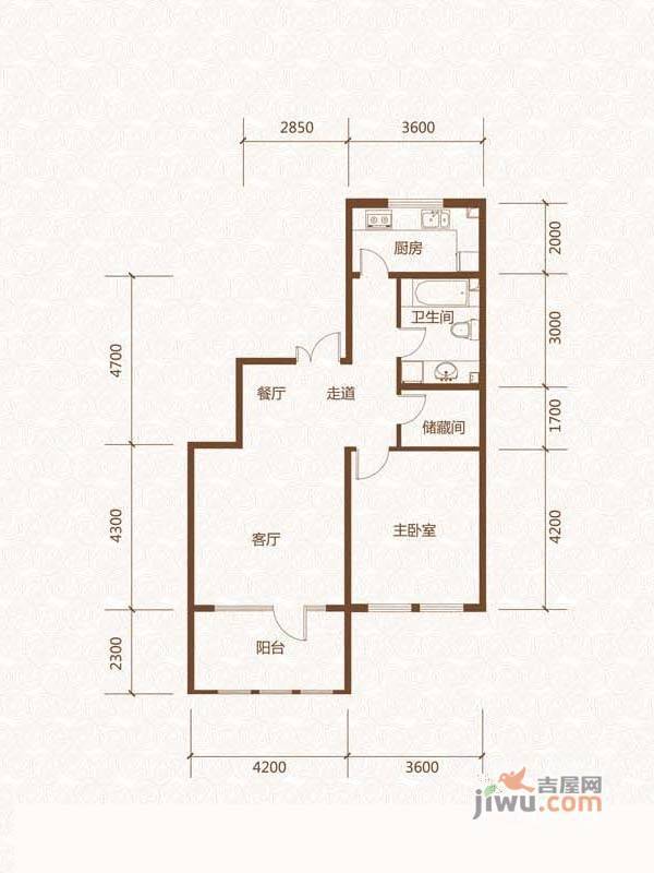 群力玫瑰湾4室2厅2卫196.2㎡户型图