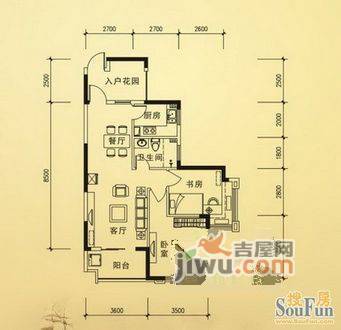 碧园南城故事2室2厅0卫户型图