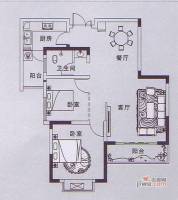 启美新城2室2厅1卫户型图