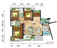 莱蒙时代3室2厅2卫143㎡户型图