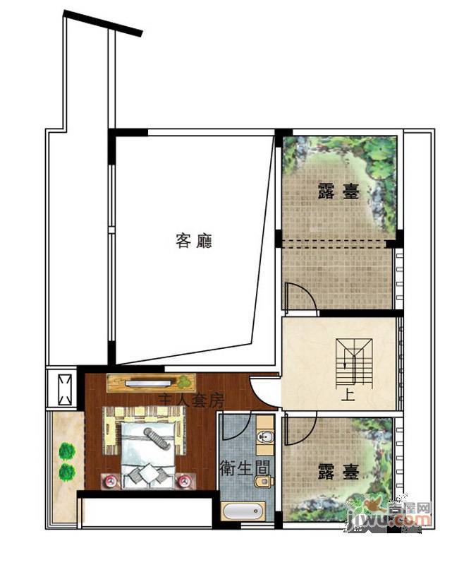 莱蒙时代4室3厅2卫168㎡户型图