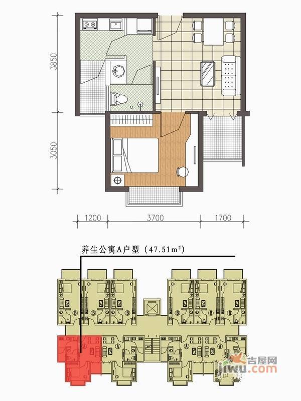 南天凤凰城2室2厅1卫102.5㎡户型图