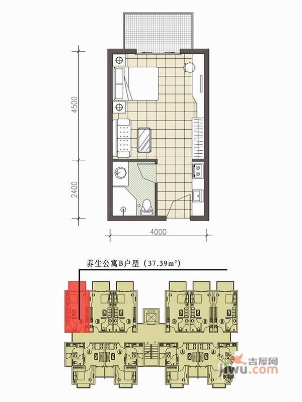 南天凤凰城2室2厅1卫102.5㎡户型图