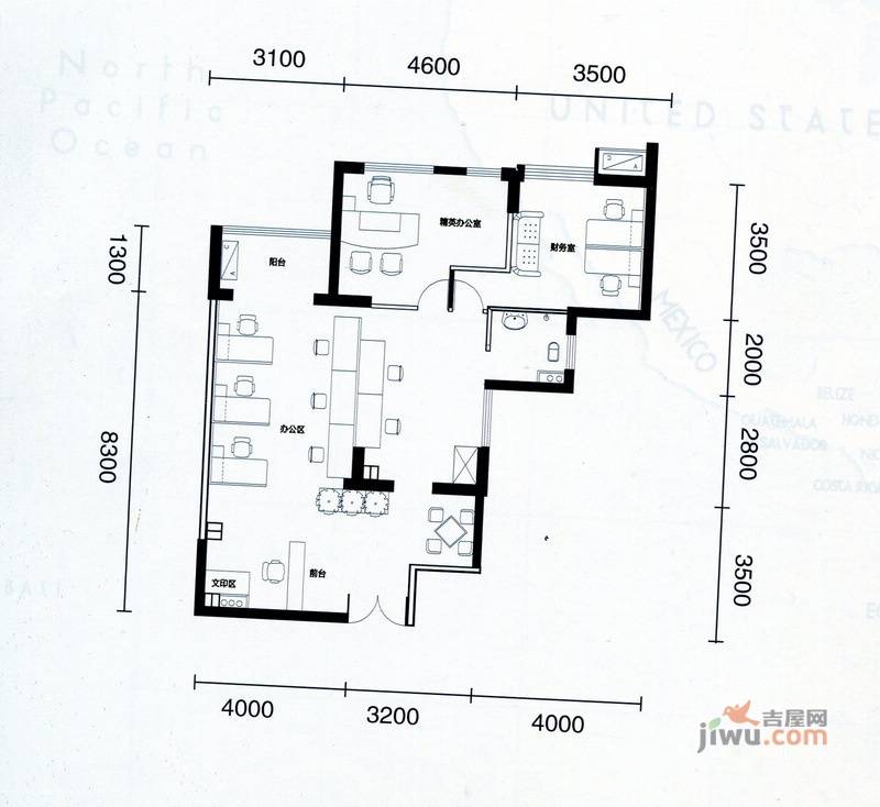 彩虹城普通住宅116.6㎡户型图