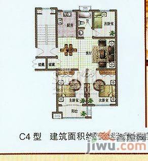 都市华庭3室2厅1卫129.9㎡户型图