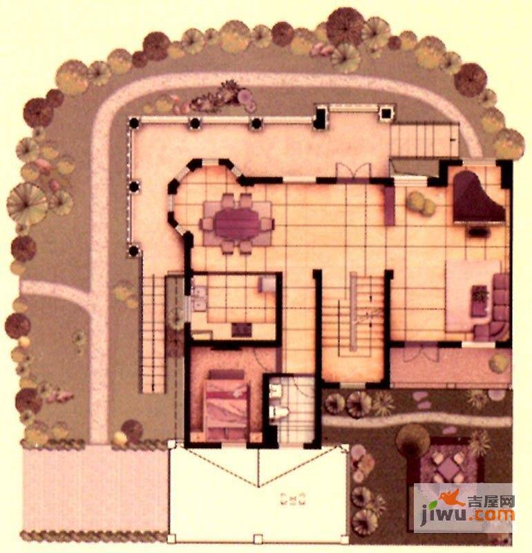 恒大海上威尼斯4室3厅3卫386.6㎡户型图