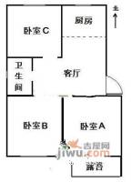 益兴大厦3室1厅1卫户型图